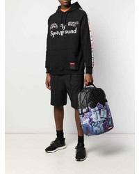 Sweat à capuche imprimé noir Sprayground