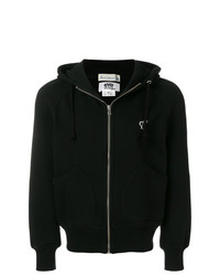 Sweat à capuche imprimé noir Junya Watanabe MAN