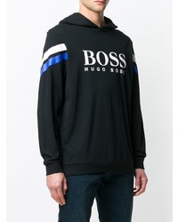 Sweat à capuche imprimé noir BOSS HUGO BOSS