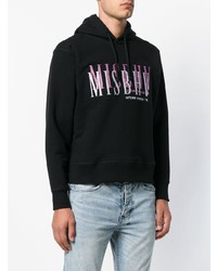 Sweat à capuche imprimé noir Misbhv