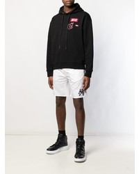 Sweat à capuche imprimé noir McQ Alexander McQueen