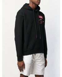 Sweat à capuche imprimé noir McQ Alexander McQueen