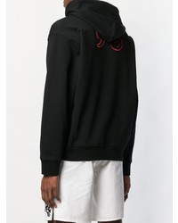 Sweat à capuche imprimé noir McQ Alexander McQueen