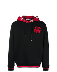 Sweat à capuche imprimé noir McQ Alexander McQueen