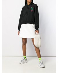 Sweat à capuche imprimé noir Off-White