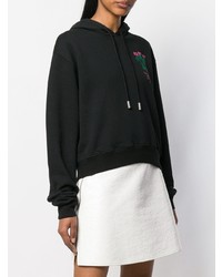 Sweat à capuche imprimé noir Off-White