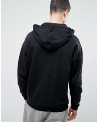 Sweat à capuche imprimé noir Asos