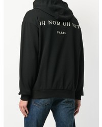 Sweat à capuche imprimé noir Ih Nom Uh Nit