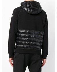 Sweat à capuche imprimé noir Moncler