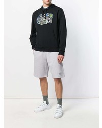 Sweat à capuche imprimé noir Kenzo