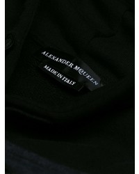 Sweat à capuche imprimé noir Alexander McQueen