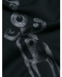 Sweat à capuche imprimé noir Saint Laurent