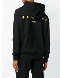 Sweat à capuche imprimé noir Ih Nom Uh Nit