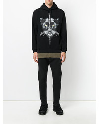 Sweat à capuche imprimé noir Marcelo Burlon County of Milan