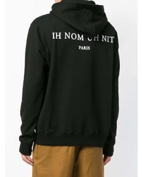 Sweat à capuche imprimé noir Ih Nom Uh Nit