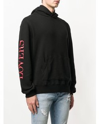 Sweat à capuche imprimé noir Amiri