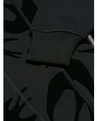 Sweat à capuche imprimé noir McQ Alexander McQueen