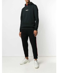 Sweat à capuche imprimé noir Puma