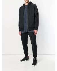 Sweat à capuche imprimé noir Y-3