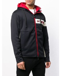 Sweat à capuche imprimé noir MONCLER GRENOBLE