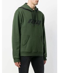 Sweat à capuche imprimé olive Kenzo