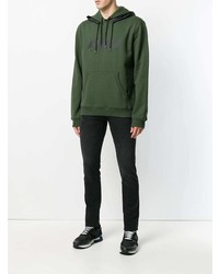 Sweat à capuche imprimé olive Kenzo