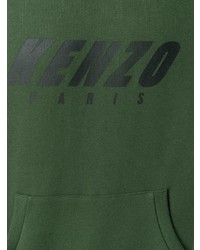 Sweat à capuche imprimé olive Kenzo