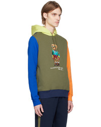 Sweat à capuche imprimé olive Polo Ralph Lauren