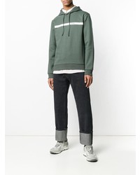 Sweat à capuche imprimé olive A.P.C.