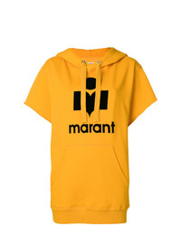 Sweat à capuche imprimé orange Isabel Marant Etoile