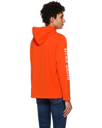 Sweat à capuche imprimé orange Polo Ralph Lauren