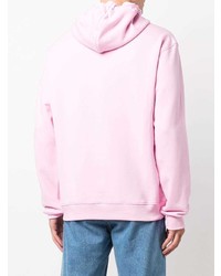 Sweat à capuche imprimé rose Moschino