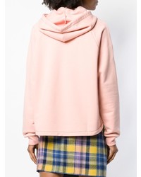 Sweat à capuche imprimé rose Carven