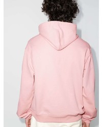 Sweat à capuche imprimé rose Moschino