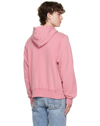 Sweat à capuche imprimé rose Eytys