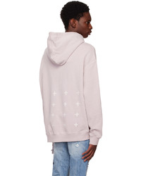 Sweat à capuche imprimé rose Ksubi