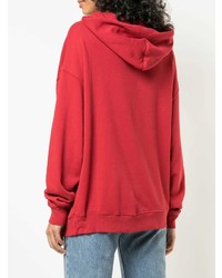 Sweat à capuche imprimé rouge Reformation