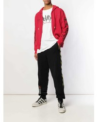 Sweat à capuche imprimé rouge Off-White