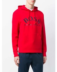 Sweat à capuche imprimé rouge BOSS HUGO BOSS