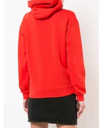 Sweat à capuche imprimé rouge Givenchy