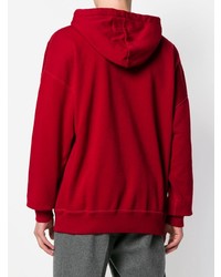 Sweat à capuche imprimé rouge Isabel Marant