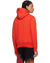 Sweat à capuche imprimé rouge DSQUARED2