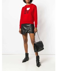 Sweat à capuche imprimé rouge Zadig & Voltaire