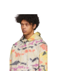 Sweat à capuche imprimé tie-dye multicolore Wooyoungmi