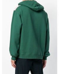 Sweat à capuche imprimé vert foncé JW Anderson