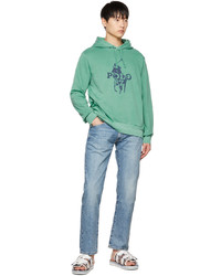 Sweat à capuche imprimé vert menthe Polo Ralph Lauren