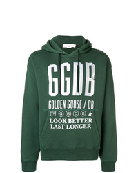 Sweat à capuche imprimé vert Golden Goose Deluxe Brand