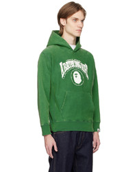 Sweat à capuche imprimé vert BAPE