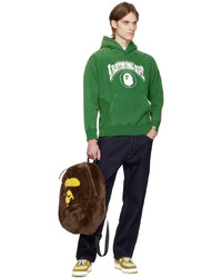 Sweat à capuche imprimé vert BAPE