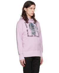 Sweat à capuche imprimé violet clair Givenchy